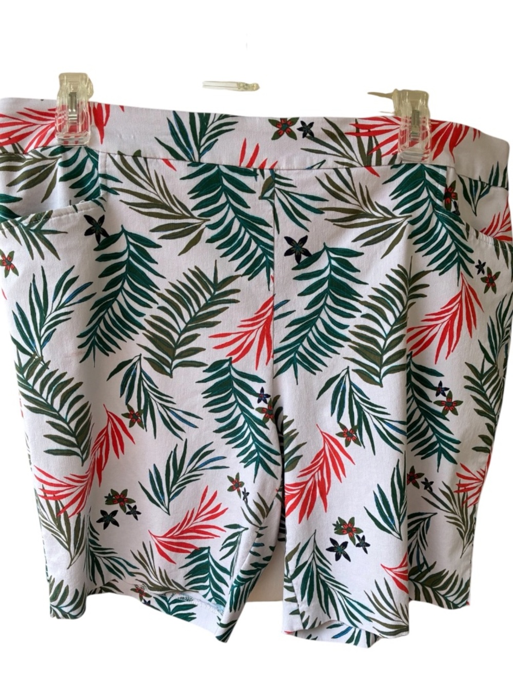 Terra & Sky High Rise Printed Pull on Shorts-Size 2x